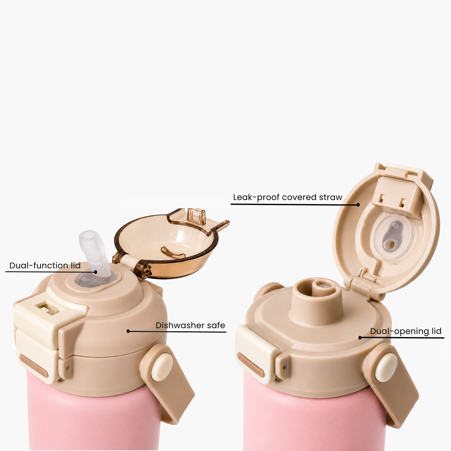 The 3-in-1 Sip&Grow Bottle Pink