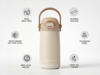 Yellow 3-in-1 TIVVO drinking bottle with USP